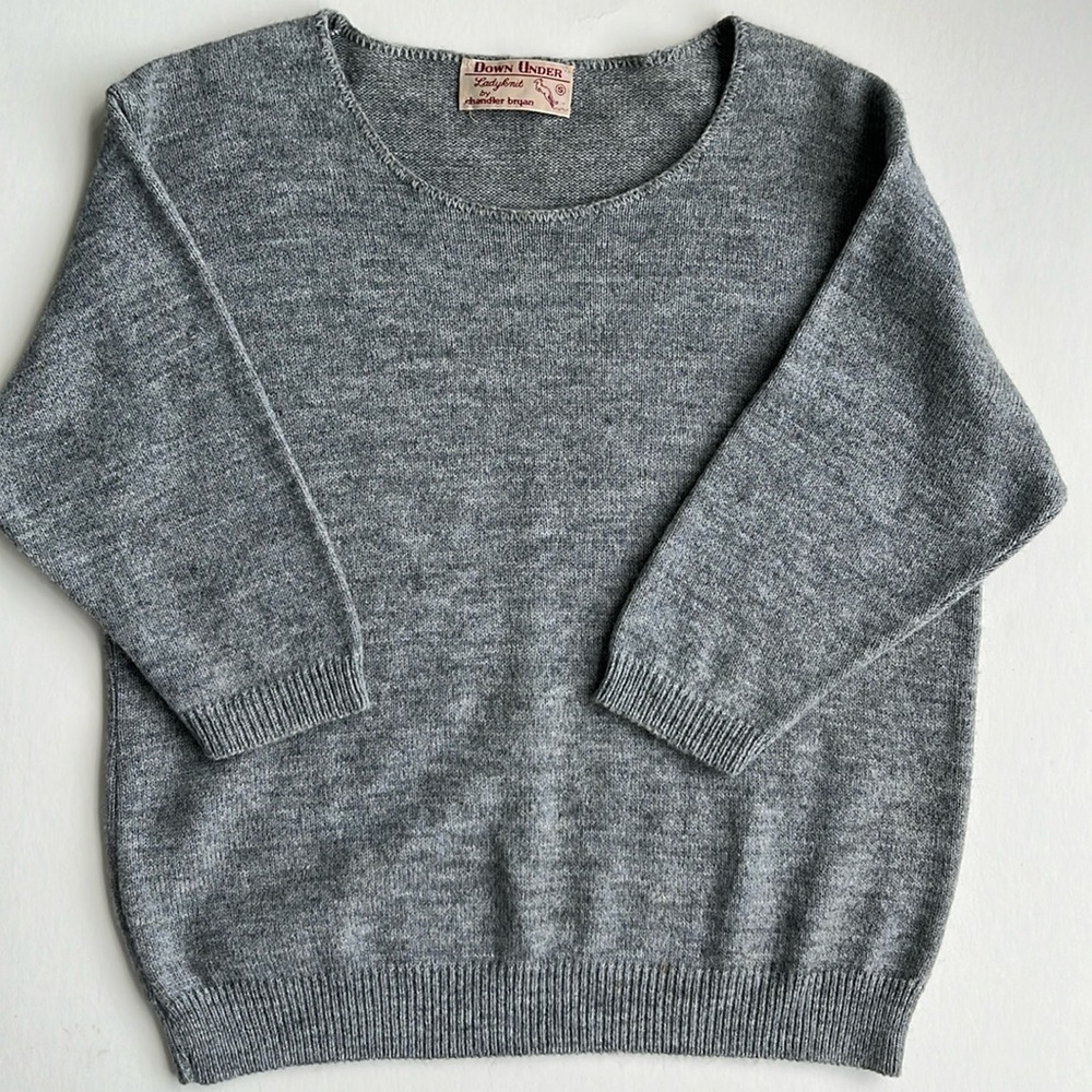 Vintage Down Under Grey Sweater Sz S